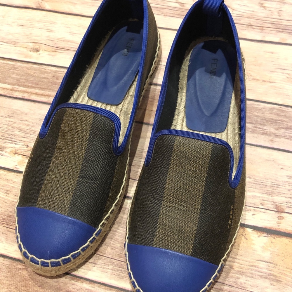 Fendi Blue Espadrilles Size 40.5